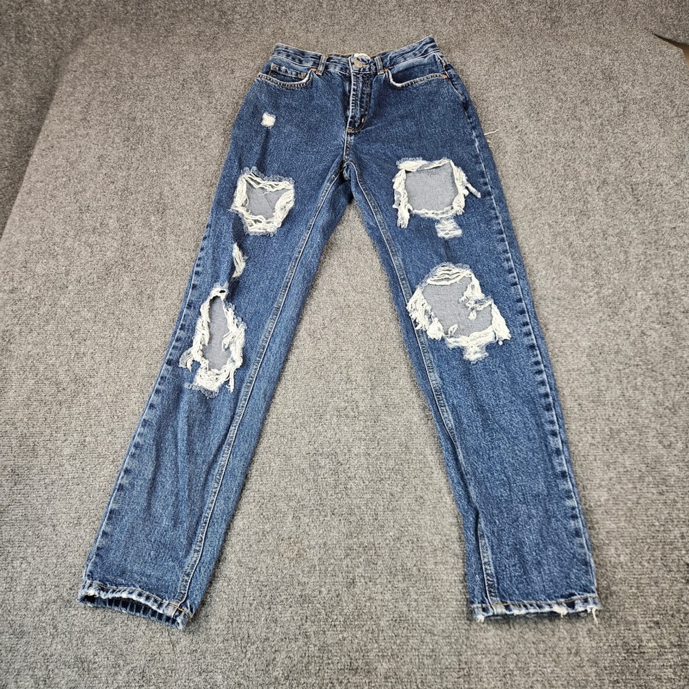 BDG Urban Outfitters Mom High-Rise Distressed Jeans Blue Denim Size 26 URB1232-M